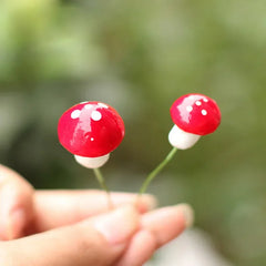 Mini Mushroom Garden Decor