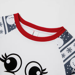 PatPat Matching Christmas Pajamas Family Snowman Pattern Long Sleeves PJs Sets
